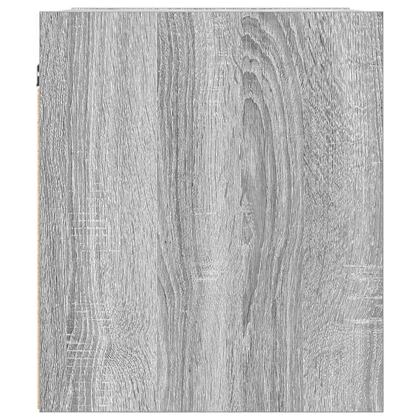 Wand-Nachttische Grau Sonoma, 2er-Set