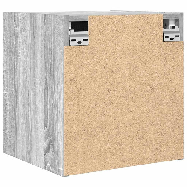 Wand-Nachttische Grau Sonoma, 2er-Set