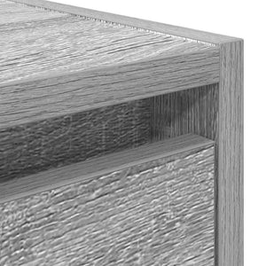 Wand-Nachttische Grau Sonoma, 2er-Set