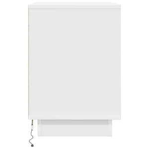 LED Nachttische 2er Set Weiß