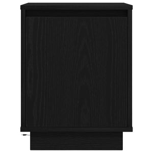 Nachttisch Schwarz mit LED-Leuchten 38x34x50 cm
