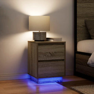 Nachttisch Sonoma-Eiche mit LED
