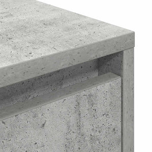 vidaXL Tables de chevet avec lumières LED 2 pcs Gris béton 38x34x50 cm