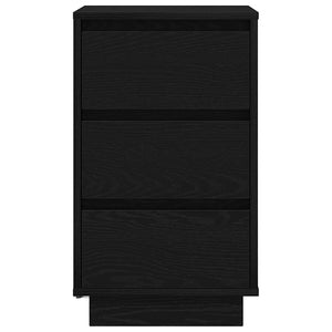 Nachttisch mit LED Schwarz 38x34x65 cm