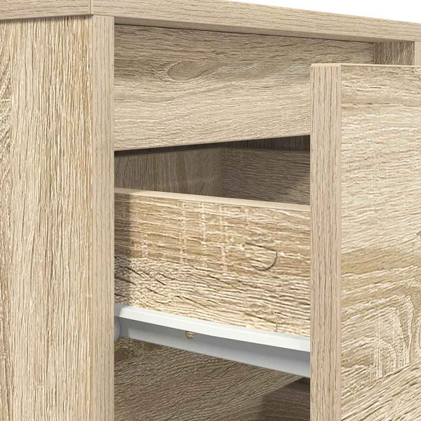 Nachttisch Sonoma-Eiche mit LED-Beleuchtung