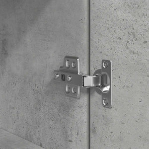 Betongrau Nachttisch mit Stauraum