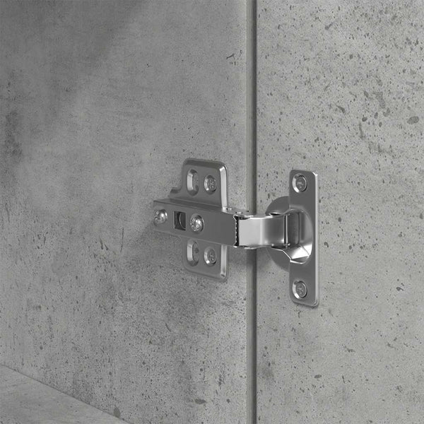 Betongrau Nachttisch mit Stauraum