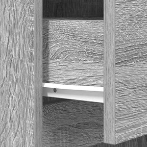 Nachttisch Grau Sonoma 39x35x125 cm