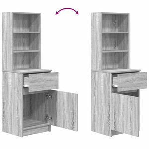 Nachttisch Grau Sonoma 39x35x125 cm