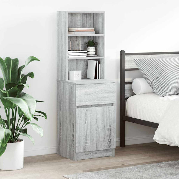Nachttisch Grau Sonoma 39x35x125 cm