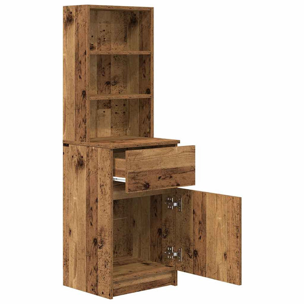 Nachttisch Altholz-Optik 39x35x125 cm