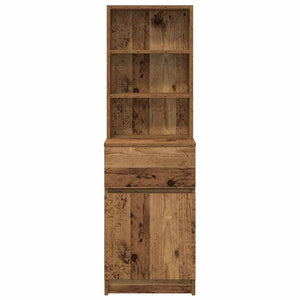 Nachttisch Altholz-Optik 39x35x125 cm