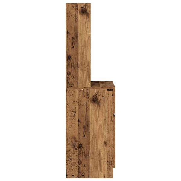 Nachttisch Altholz-Optik 39x35x125 cm
