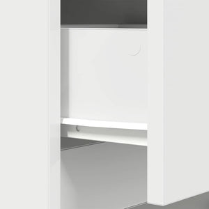 Nachttische 2er Set Weiß 39x35x65cm