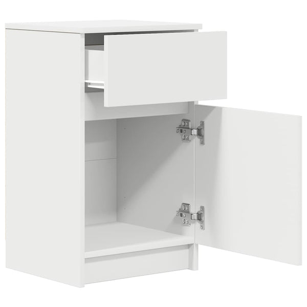 Nachttische 2er Set Weiß 39x35x65cm