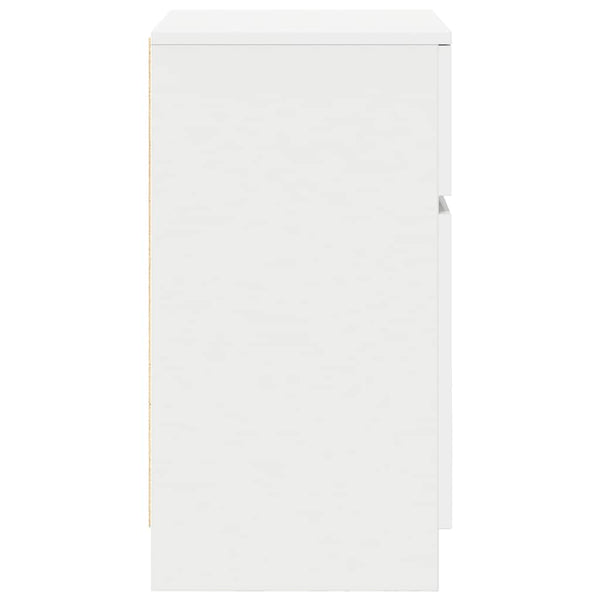 Nachttische 2er Set Weiß 39x35x65cm