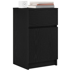 Nachttische 2er Set Schwarz 39x35x65 cm