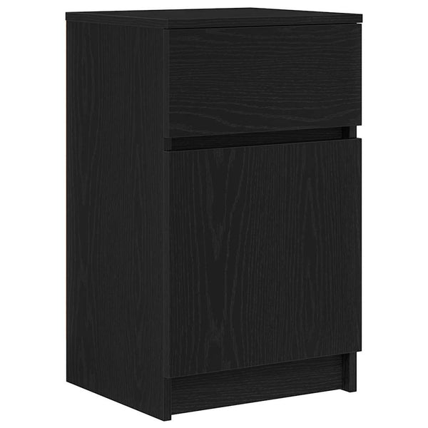 Nachttische 2er Set Schwarz 39x35x65 cm