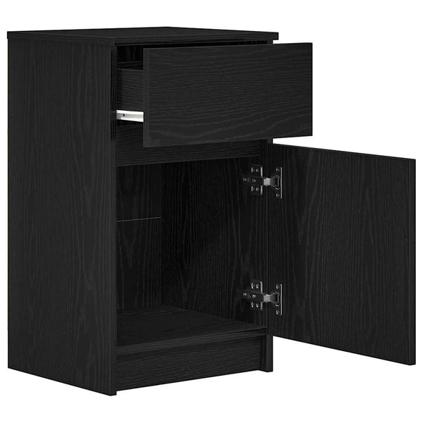 Nachttische 2er Set Schwarz 39x35x65 cm