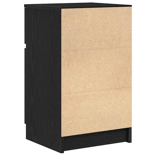 Nachttische 2er Set Schwarz 39x35x65 cm