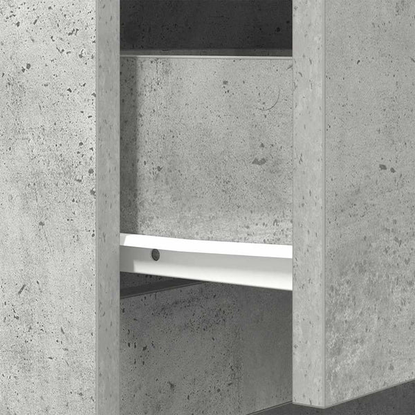 Betongrauer Nachttisch 39x35x65 cm
