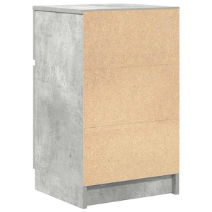 Betongrauer Nachttisch 39x35x65 cm
