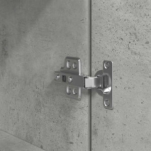 Nachttische 2er Set Betongrau 39x35x65 cm
