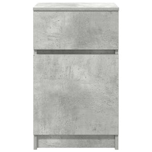 Nachttische 2er Set Betongrau 39x35x65 cm