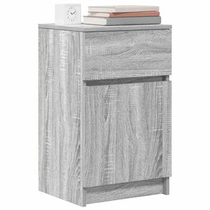 Grauer Nachttisch Sonoma 39x35x65 cm