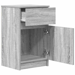 Grauer Nachttisch Sonoma 39x35x65 cm