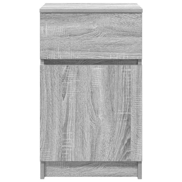 Grauer Nachttisch Sonoma 39x35x65 cm