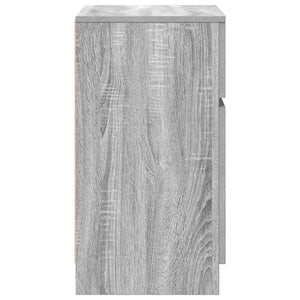 Grauer Nachttisch Sonoma 39x35x65 cm