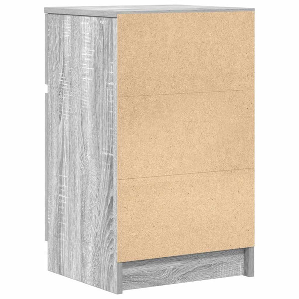 Grauer Nachttisch Sonoma 39x35x65 cm