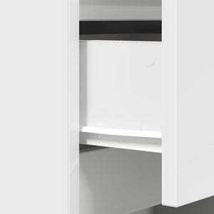 Weißer Nachttisch mit 3 Schubladen