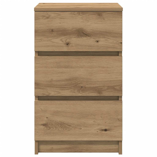 Nachttisch Artisan-Eiche mit 3 Schubladen