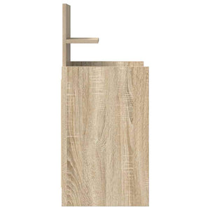 vidaXL Table de chevet à 2 tiroirs Chêne sonoma 38x34x80 cm