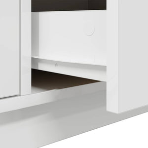 TV-Schrank mit LED Weiß 100 cm