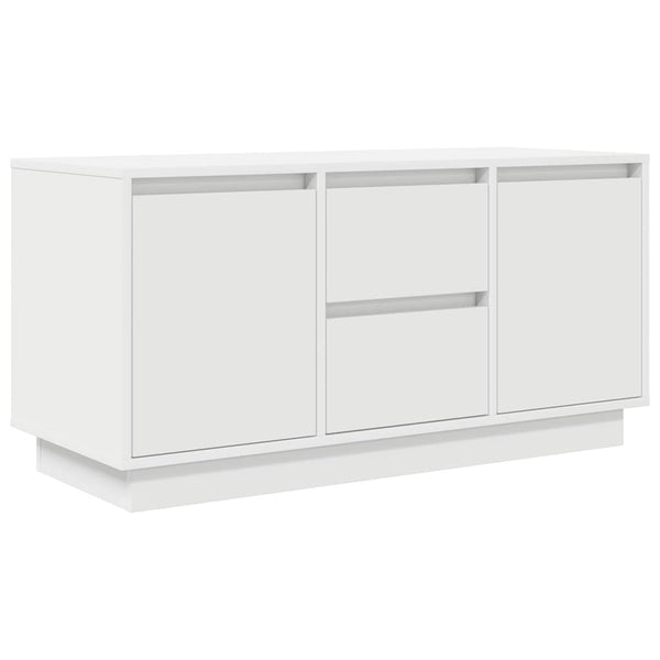 TV-Schrank mit LED Weiß 100 cm
