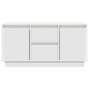 TV-Schrank mit LED Weiß 100 cm