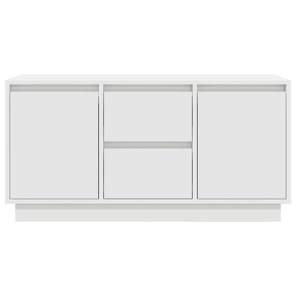 TV-Schrank mit LED Weiß 100 cm
