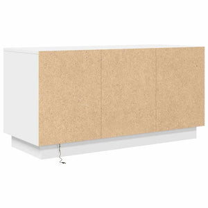 TV-Schrank mit LED Weiß 100 cm