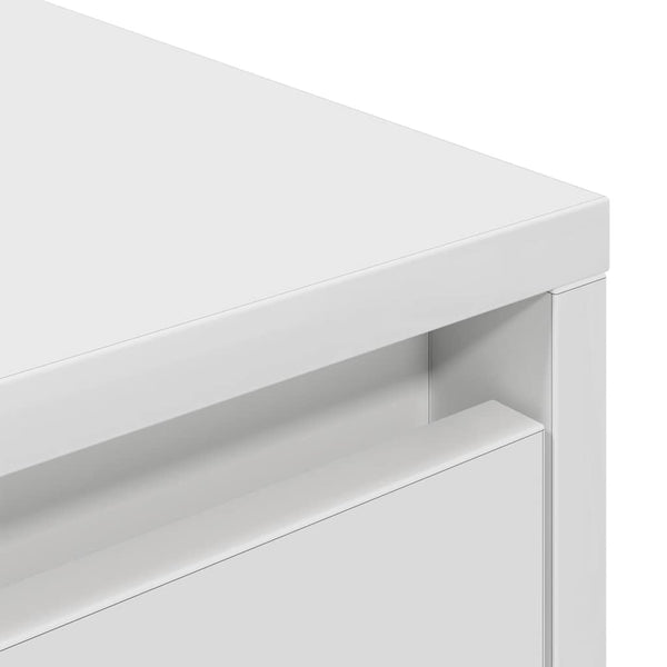 TV-Schrank mit LED Weiß 100 cm