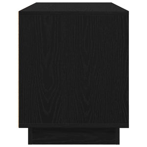 TV-Schrank Schwarz Eichen-Optik mit LED