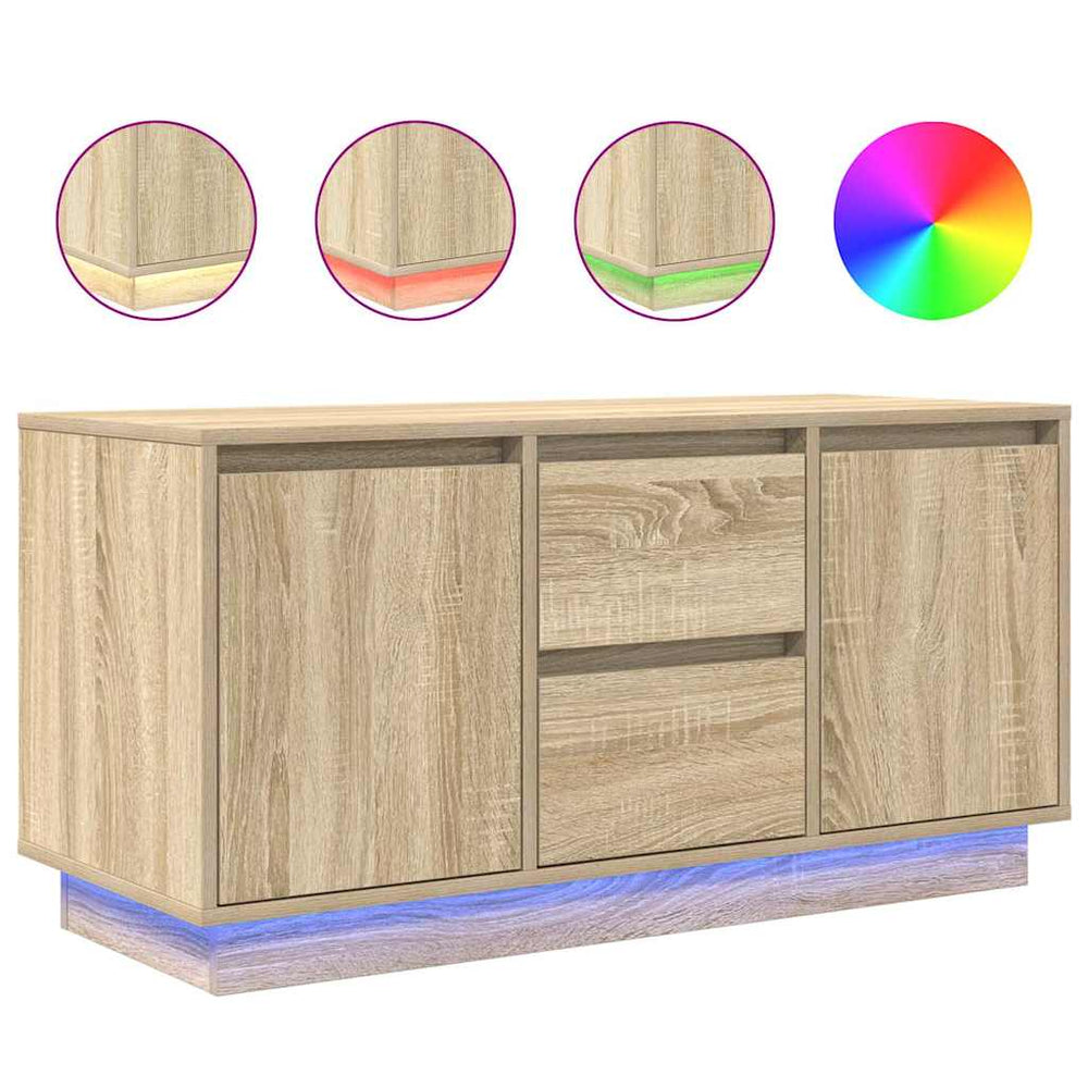 TV-Schrank Sonoma Eiche mit LED