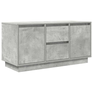 TV-Schrank Betongrau mit LED 100 cm