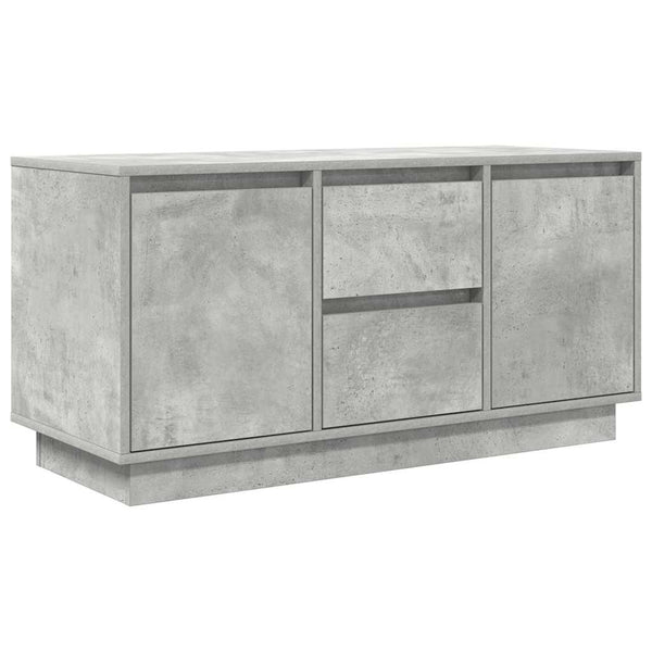 TV-Schrank Betongrau mit LED 100 cm