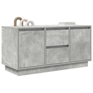 TV-Schrank Betongrau mit LED 100 cm