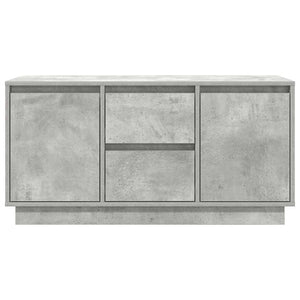 TV-Schrank Betongrau mit LED 100 cm
