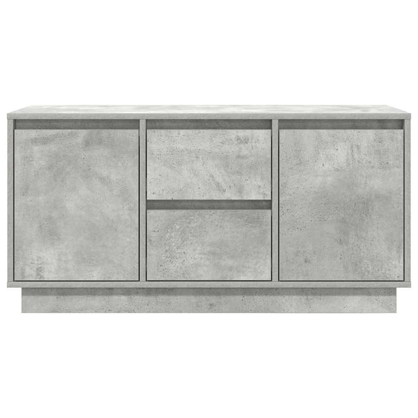 TV-Schrank Betongrau mit LED 100 cm