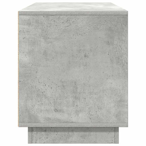 TV-Schrank Betongrau mit LED 100 cm